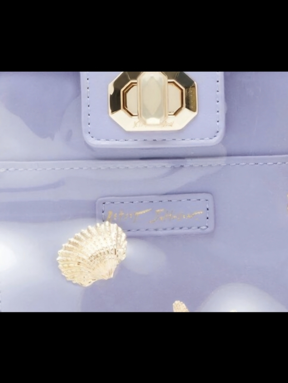 Betsey Johnson "Seas The Day" Clear Bucket Bag in Lilac NWT - Picture 2 of 7
